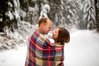 Snowy Wedding at Silver Falls State Park
