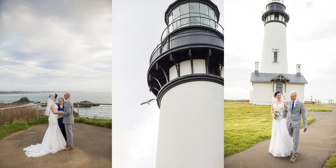 Oregon Coast Elopement at Lighthouse